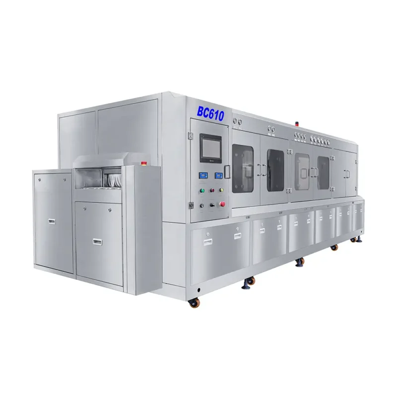 bc610 pcba inline cleaning machine for large batches pcba cleaning to remove flux residue