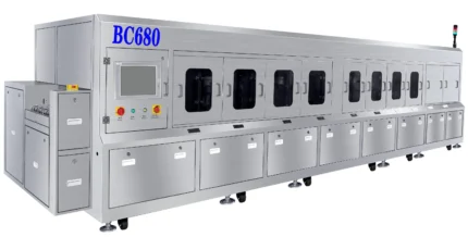 bc680 pcba inline cleaning machine for large batches pcba cleaning to remove flux residue