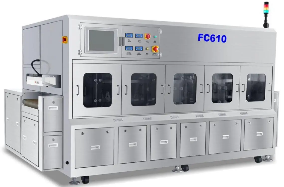 FC610 BGA Ball Mount Flux Cleaning Equipment In-line Aqueous Cleaning Machine FC610 BGA Ball Mount Flux Cleaning Equipment In-line Aqueous Cleaning Machine