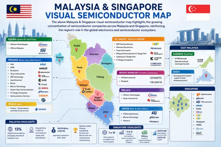 Malaysia & Singapore Visual Semiconductor Map