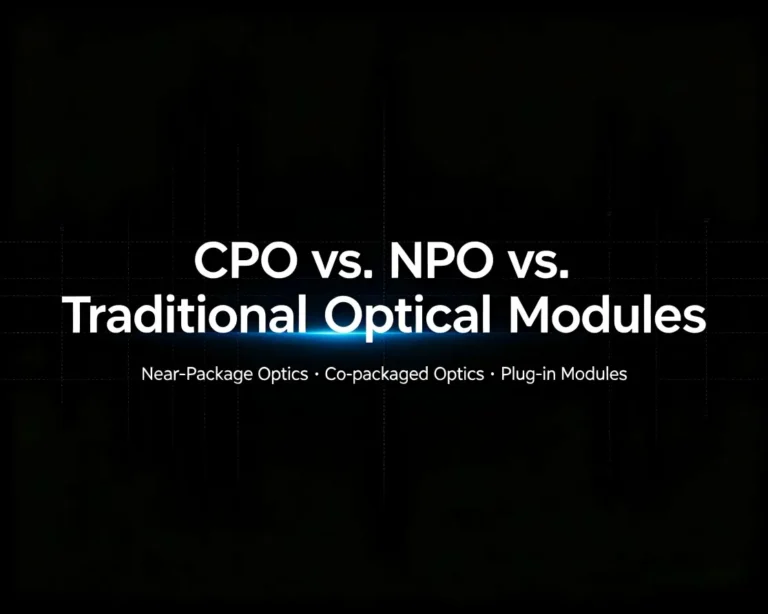CPO vs. NPO vs. Traditional Optical Modules: What's the Difference?