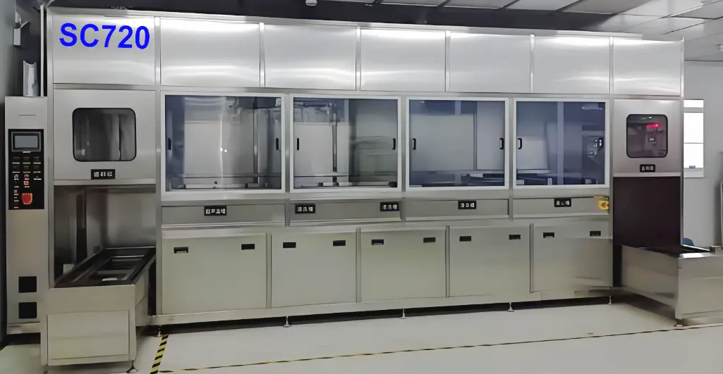 SC720 IGBT inline ultrasonic cleaning machine