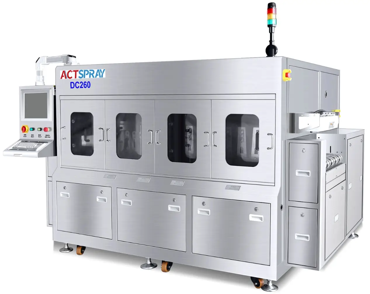 DC260 JEDEC Tray Inline Cleaning Machine | Semiconductor Tray Cleaner