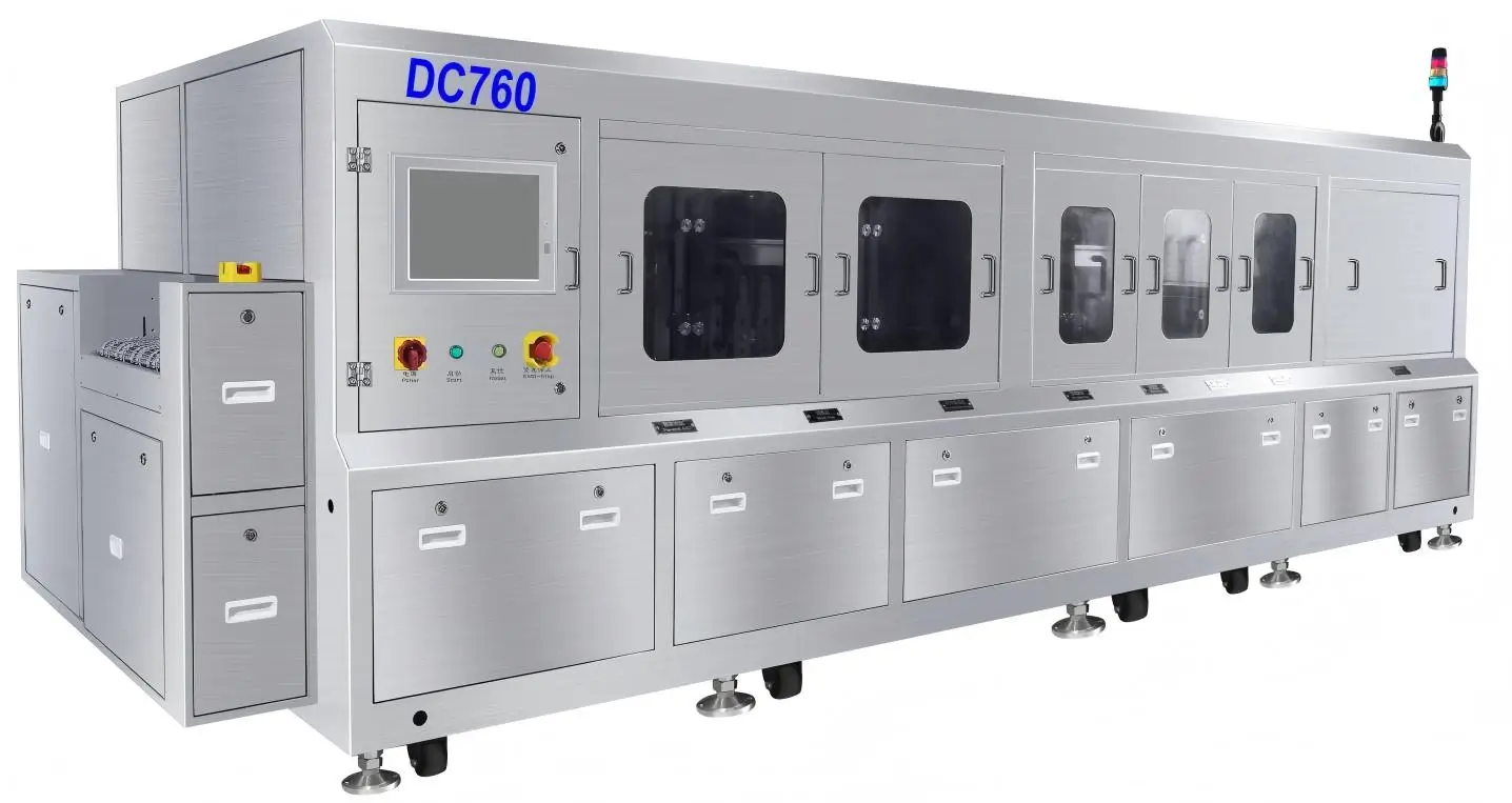 DC760 SMT Magazine Inline Cleaning Machine | PCB Magazine Cleaner
